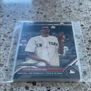 Topps Baseball/Basketball Victor Wembanyama New York Card First Pitch